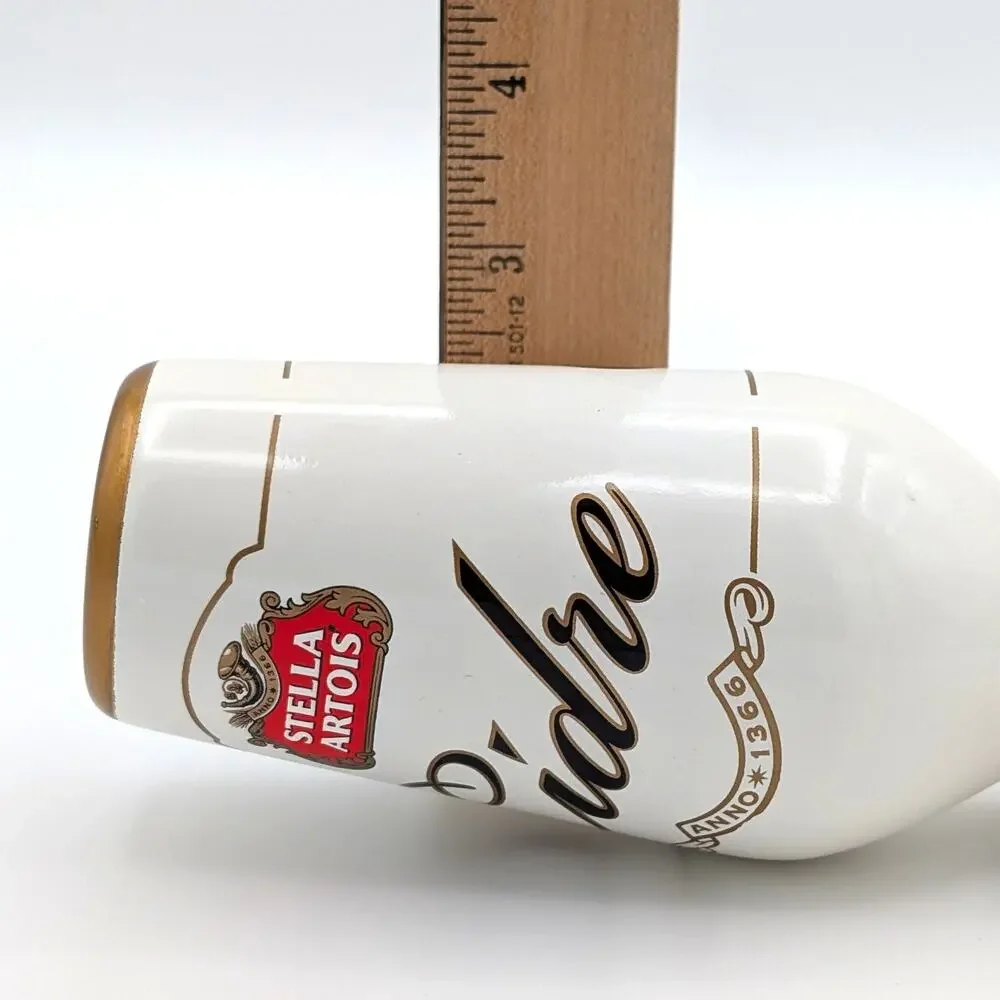 Stella Artois Cidre Draft Tap Handle Barware Breweriana Man Cave White Gold